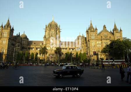 Bahnhof Chhatrapati Shivaji Terminus in Mumbai, Maharashtra, Indien Stockfoto