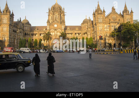 Bahnhof Chhatrapati Shivaji Terminus in Mumbai, Maharashtra, Indien Stockfoto