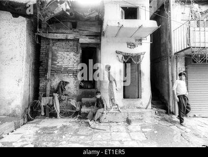 Slum; Dockyard Road; Bombay; Mumbai; Maharashtra; Indien Stockfoto