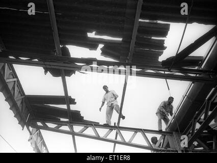 Website der Bombenanschlag am Bahnhof von Mahim; Bombay Mumbai; Maharashtra; Indien Stockfoto