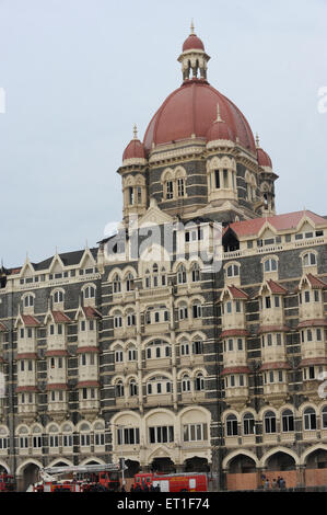 Taj Mahal Hotel im Umbau; nach dem Terroranschlag von Deccan Mudschaheddin am 26. November 2008 in Bombay Stockfoto