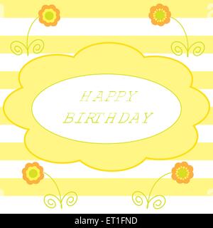 bunter Gruß zum Geburtstag Stock Vektor