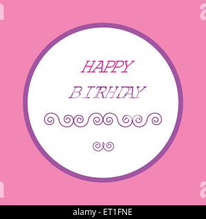 bunter Gruß zum Geburtstag Stock Vektor