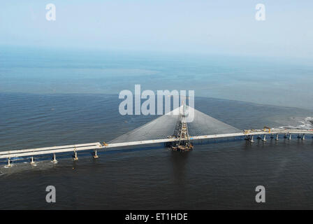 Bandra Worli Sealink bekannt Rajiv Gandhi-Brücke; Bombay Mumbai; Maharashtra; Indien Stockfoto