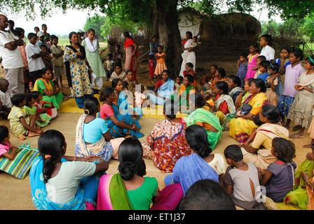 Ländliche Frauenbildung, Ho-Stamm, Stammes, Chakradharpur, West Singhbhum, Jharkhand, Indien, Asien Stockfoto