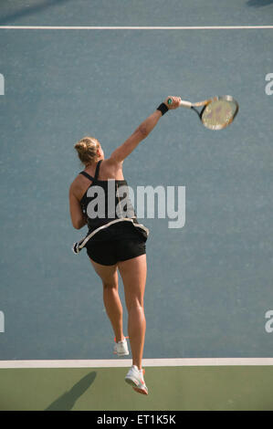 Frauen Tennis spielen Stockfoto
