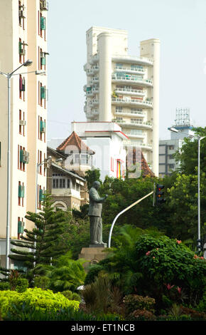 Statue von Dr. Babasaheb Ambedkar an; Bombay Mumbai; Maharashtra; Indien Stockfoto