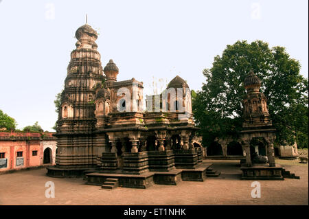 Vishveshwara Mahadeva Tempel Sangam Mahuli Bezirk Satara Maharashtra, Indien Stockfoto