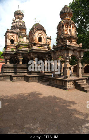 Vishweshwara Mahadeva Tempel in Sangam Mahuli; Satara Bezirk; Maharashtra; Indien Stockfoto