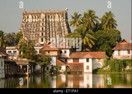 Shri Padmanabhaswamy Tempel in Trivandrum Thiruvananthapuram; Kerala; Indien Stockfoto