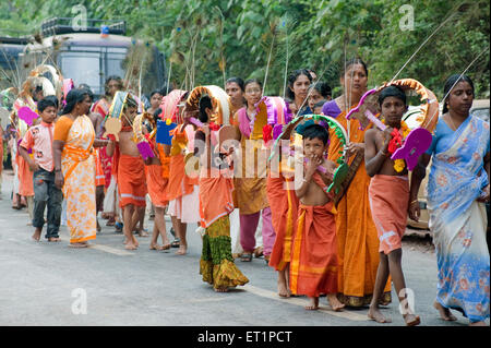 Thaipusam Festival; Thaiposam Festival; Prozession; Kerala; Indien; Asien Stockfoto