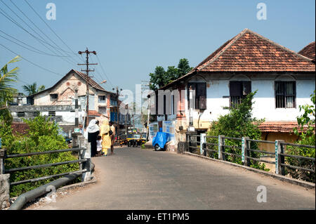 Fischerdorf bei mattancherry; Cochin; Kochi; Kerala; Indien; asien Stockfoto