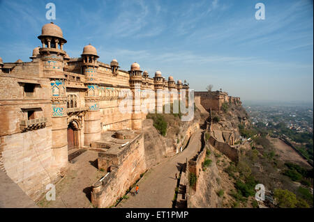 Hathia Paur Tor der Festung Gwalior; Madhya Pradesh; Indien Stockfoto