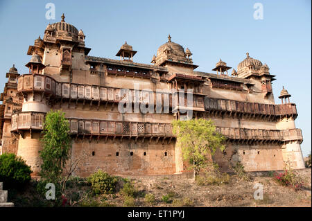 Jahangir Mahal in Orchha; Tikamgarh; Madhya Pradesh; Indien Stockfoto