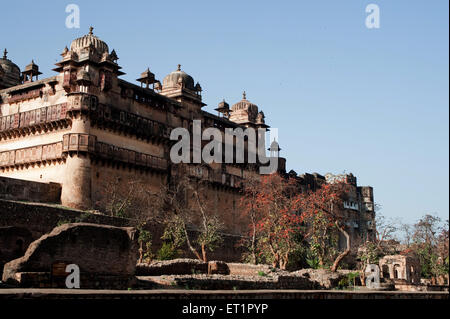 Jahangir Mahal in Orchha; Tikamgarh; Madhya Pradesh; Indien Stockfoto