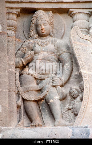 Lord Buddha in Form von Prinz Siddhartha bei Ajanta Höhlen; Aurangabad; Maharashtra; Indien Stockfoto