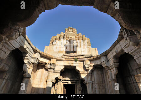 Neelkanth Mahadev Jain Tempel Chittorgarh Rajasthan Indien Asien Stockfoto