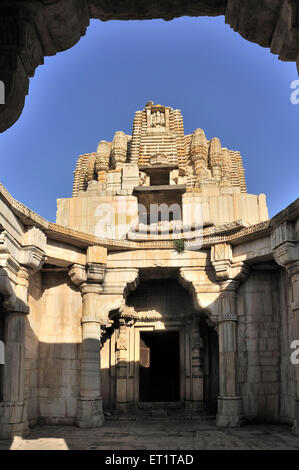 Neelkanth Mahadev Jain Tempel Chittorgarh Rajasthan Indien Asien Stockfoto