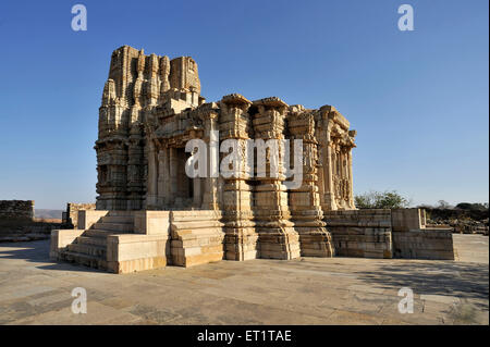 Neelkanth Mahadev Jain Tempel Chittorgarh Rajasthan Indien Asien Stockfoto