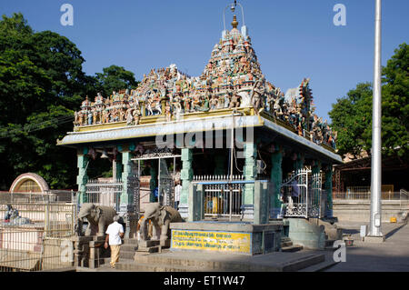 Ganesh Tempel Arunachaleshwar in Tiruvannamalai in Tamilnadu Indien Asien Stockfoto