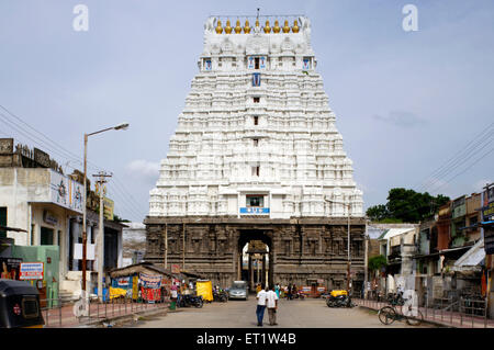 Gopura Devarajaswami Tempel Kanchipuram in Tamilnadu Indien Asien Stockfoto