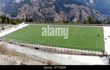 Rajiv Gandhi Höhenlage künstlichen Hockey Ground in Himachal Pradesh Indien Asien Stockfoto