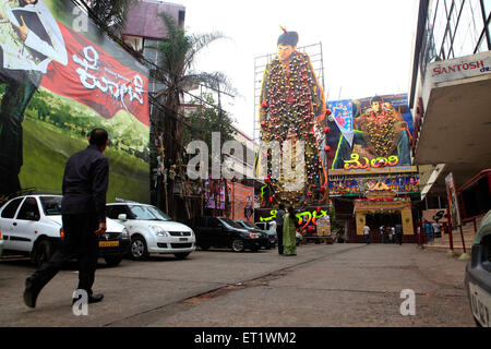 Großes Kino Poster in Bangalore Indien - Sub 179571 Stockfoto