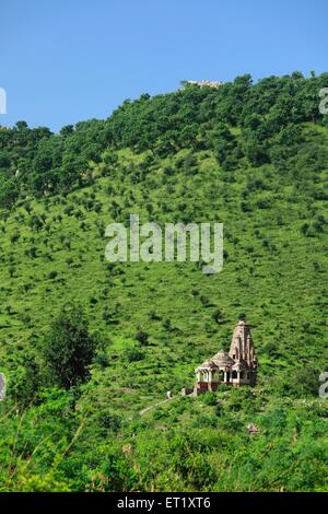 Ruine Tempel; Bhangarh; Rajasthan; Indien Stockfoto