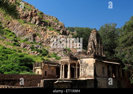 Somnath Tempel; Bhangarh; Rajasthan; Indien Stockfoto