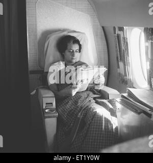 Indira Gandhi, Indira Priyadarshini Gandhi, indische Politikerin, ehemalige Premierministerin von Indien, 1960, Neu-Delhi, Indien, Asien, alter Jahrgang 1900er Stockfoto