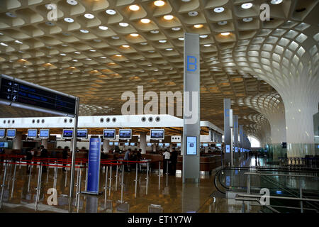 Terminal 2 Flughafen Mumbai Maharashtra Indien Asien Stockfoto