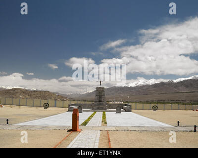 Kriegerdenkmal; Leh; Ladakh; Jammu und Kaschmir; Indien; Asien Stockfoto