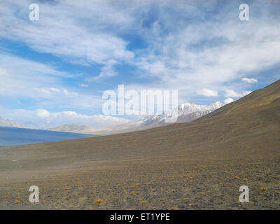 Pangong Lake; Leh; Ladakh; Kaschmir; Jammu und Kaschmir; Union Territory; UT; Indien; Asien Stockfoto