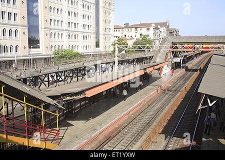 Bahnhof Charni Road; Bombay Mumbai; Maharashtra; Indien Stockfoto