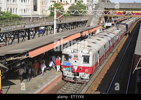 Bahnhof Charni Road; Bombay Mumbai; Maharashtra; Indien Stockfoto