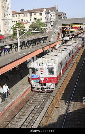 Bahnhof Charni Road; Bombay Mumbai; Maharashtra; Indien Stockfoto