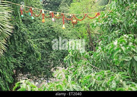 Feier des Festivals Dahi Hundi Govinda Janmashtami; Charni Straße; Bombay Mumbai; Maharashtra; Indien Stockfoto