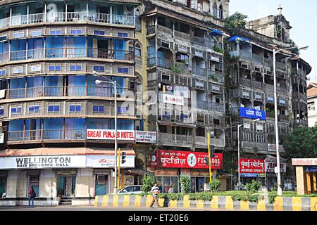 Altbau Jer Mahal Masse städtischen Wohnraums; Dhobi Talao; Vasudev Balwant Phadke Chowk; Marine Lines; Bombay-Mumbai
