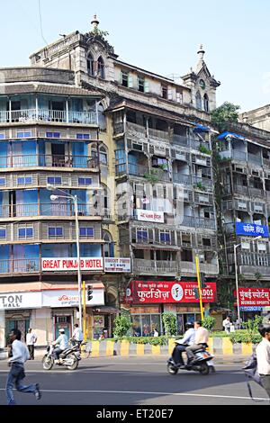 Altbau Jer Mahal Masse städtischen Wohnraums; Dhobi Talao; Vasudev Balwant Phadke Chowk; Marine Lines; Bombay-Mumbai