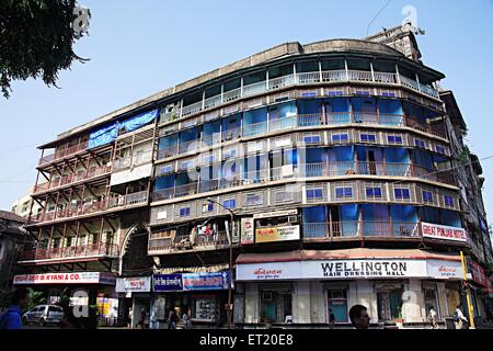 Altbau Jer Mahal Masse städtischen Wohnraums; Dhobi Talao; Vasudev Balwant Phadke Chowk; Marine Lines; Bombay-Mumbai