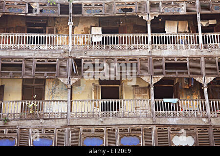 Altbau Jer Mahal Masse städtischen Wohnraums; Dhobi Talao; Vasudev Balwant Phadke Chowk; Marine Lines; Bombay-Mumbai