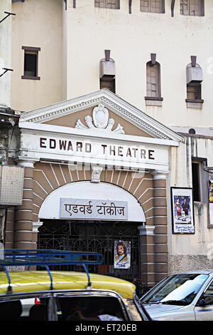 Bollywood-Kino-Saal Edward Theater zeigen Hindi-Film; Dhobi Talao; Kalbadevi Straße; Marine Lines; Bombay-Mumbai Stockfoto