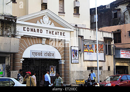 Bollywood-Kino-Saal Edward Theater zeigen Hindi-Film; Dhobi Talao; Kalbadevi Straße; Marine Lines; Bombay-Mumbai Stockfoto