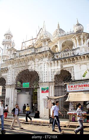 Ort der Anbetung Jama oder Jumma Moschee; Janjikar Straße; Marine Lines; Bombay Mumbai; Maharashtra; Indien Stockfoto