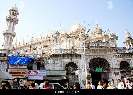 Ort der Anbetung Jama oder Jumma Moschee; Janjikar Straße; Marine Lines; Bombay Mumbai; Maharashtra; Indien Stockfoto