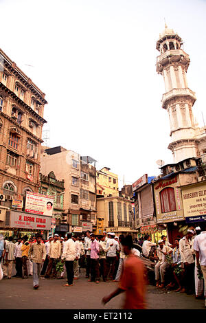 Ort der Anbetung Jama oder Jumma Moschee; Janjikar Straße; Marine Lines; Bombay Mumbai; Maharashtra; Indien Stockfoto