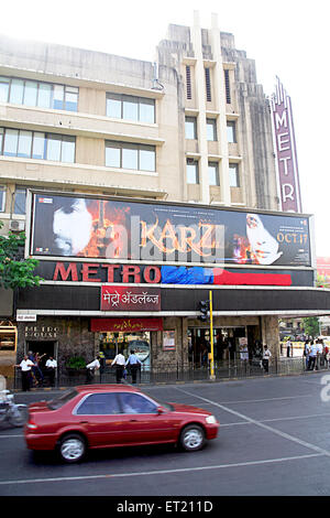 Bollywood-Kino-Saal Theater Metro; Dhobi Talao; Vasudev Balwant Phadke Chowk; Marine Lines; Bombay-Mumbai Stockfoto