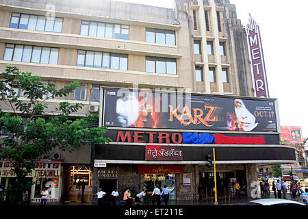 Bollywood-Kino-Saal Theater Metro; Dhobi Talao; Vasudev Balwant Phadke Chowk; Marine Lines; Bombay-Mumbai Stockfoto