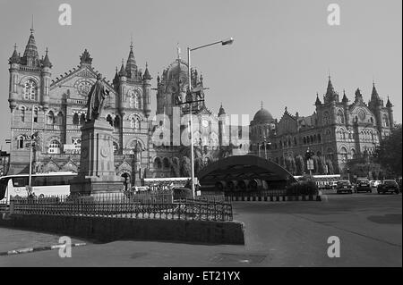 Chhatrapati Shivaji Terminus Railway Station Mumbai Maharashtra Indien Asien Dez 2011 Stockfoto