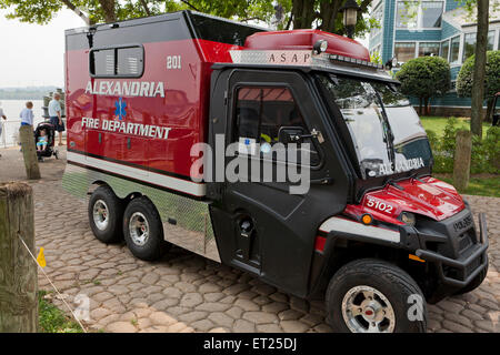 Feuerwehr ATV (All - Terrain Vehicle) LKW - Alexandria, Virginia, Vereinigte Staaten Stockfoto